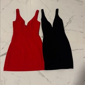 Bundle of Two Sexy Black and Red Dresses! Lulus and Express